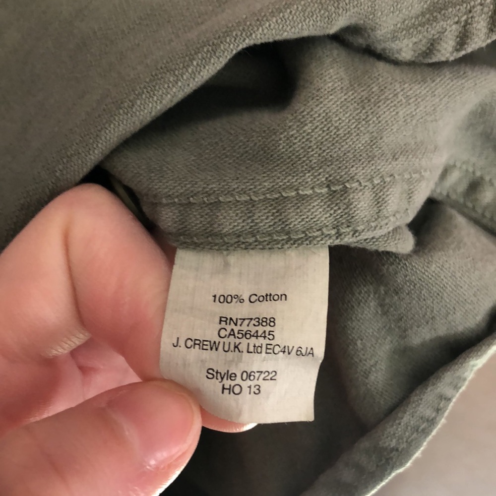 J. Crew Green Button Down Shirt - Picture 3 of 10